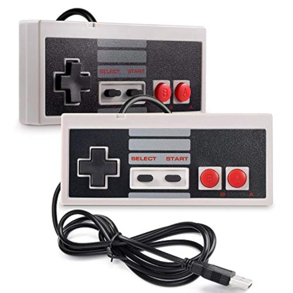 2 Pack USB Controller For NES Games PC USB Controller Retro Gamepad 5365