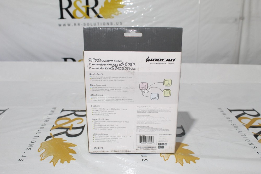 IOGEAR 2 port USB KVM Switch