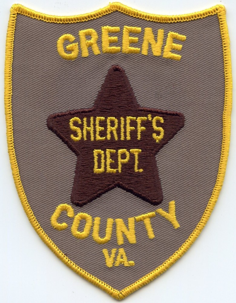 GREENE COUNTY VIRGINIA SHERIFF POLICE PATCH