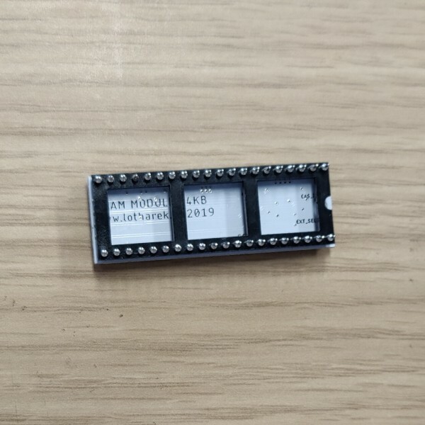 64KB SRAM module for Atari XL/XE (base DRAM memory replacement)