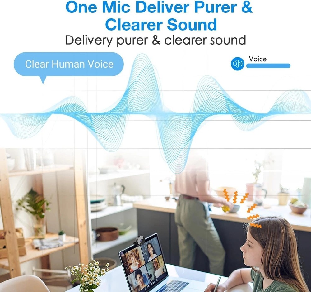 High-Definition C950 Webcam with Built-In Microphone & Auto Light Correction