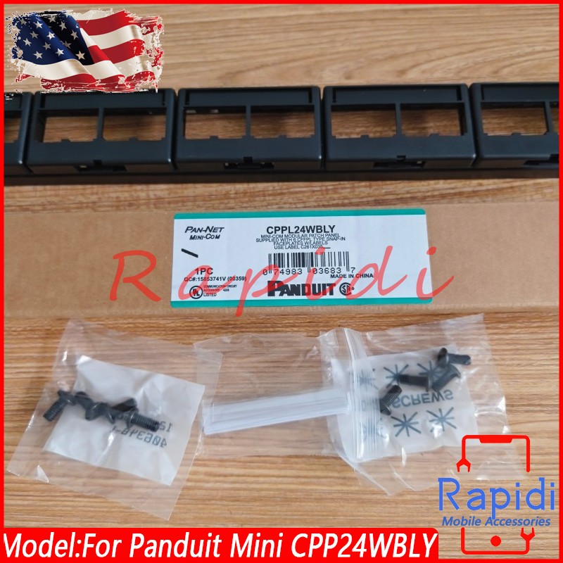 NEW In Box Mini-Com Modular Patch Panel For Panduit CPP24WBLY 24Port US