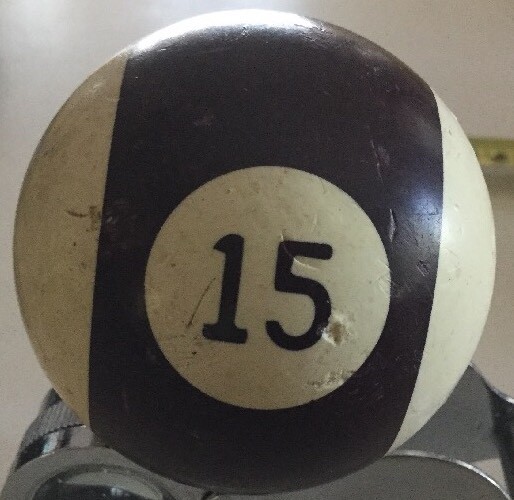 #15 Antique Pool Billiard Ball 15 Vintage Single Replacement Stripe