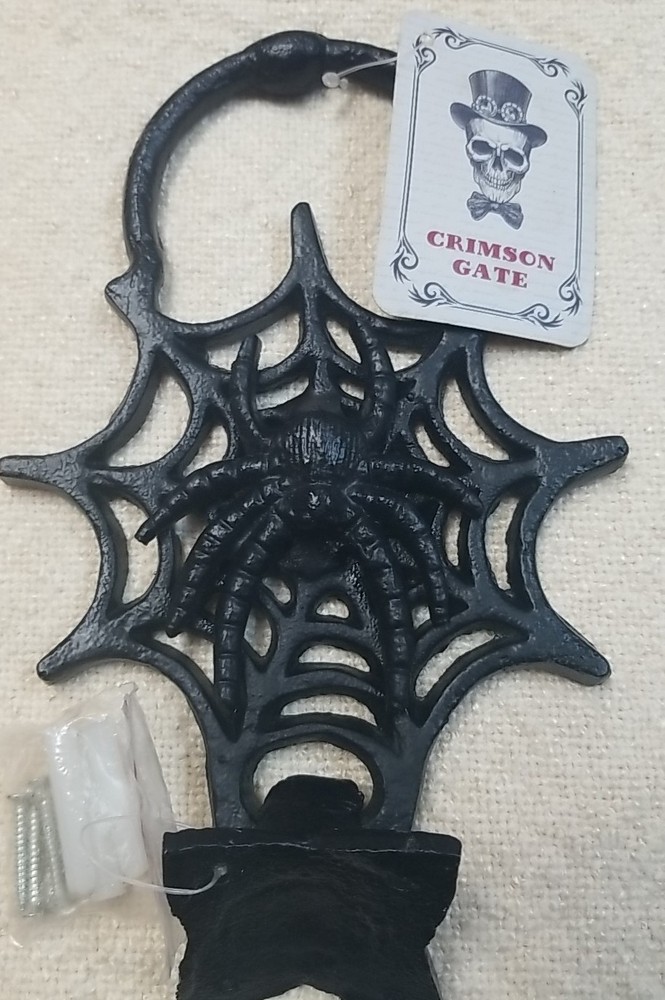 Grimson Gate cast Iron Spider web door knocker
