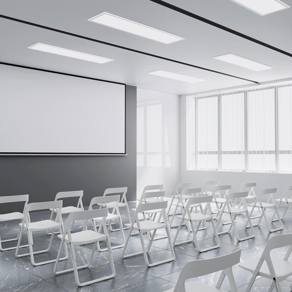 6 Pcs 1x4 LED Flat Panel Recessed Light 4000LM 5000K Dimmable Drop Ceiling Light