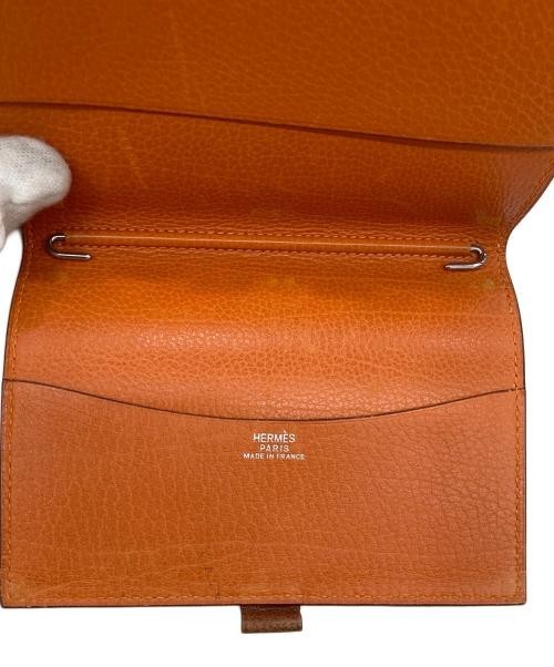 Hermes Agenda GM Notebook Cover Brown Leather Planner Case Used