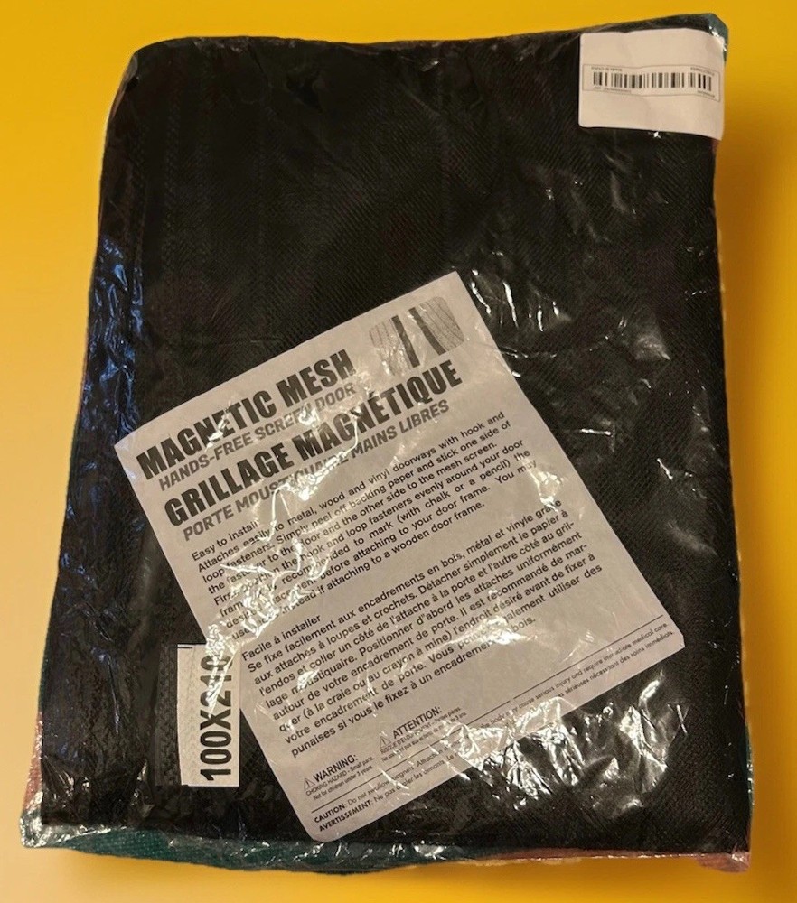 Magnetic Screen Door 40”x83” NEW