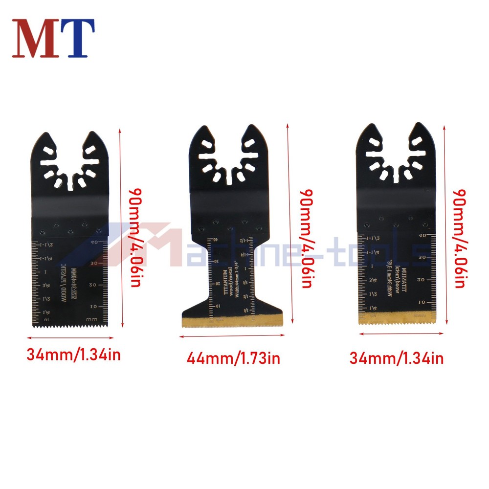 100-Piece Oscillating Saw Blade Kit Titanium Quick Release Multi Tool Blades