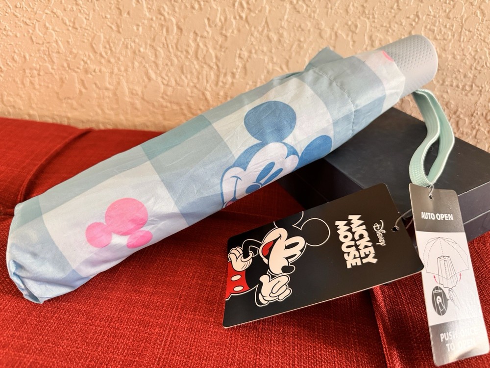 Disney Mickey Mouse Rain Umbrella Auto Open