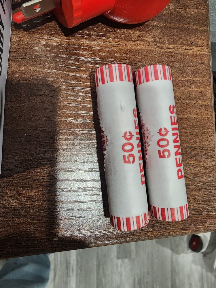 BANK WRAPED PENNY ROLLS