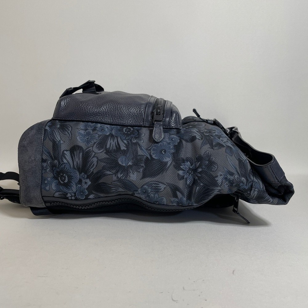 Coach Backpack Navy Floral Pattern from Japan