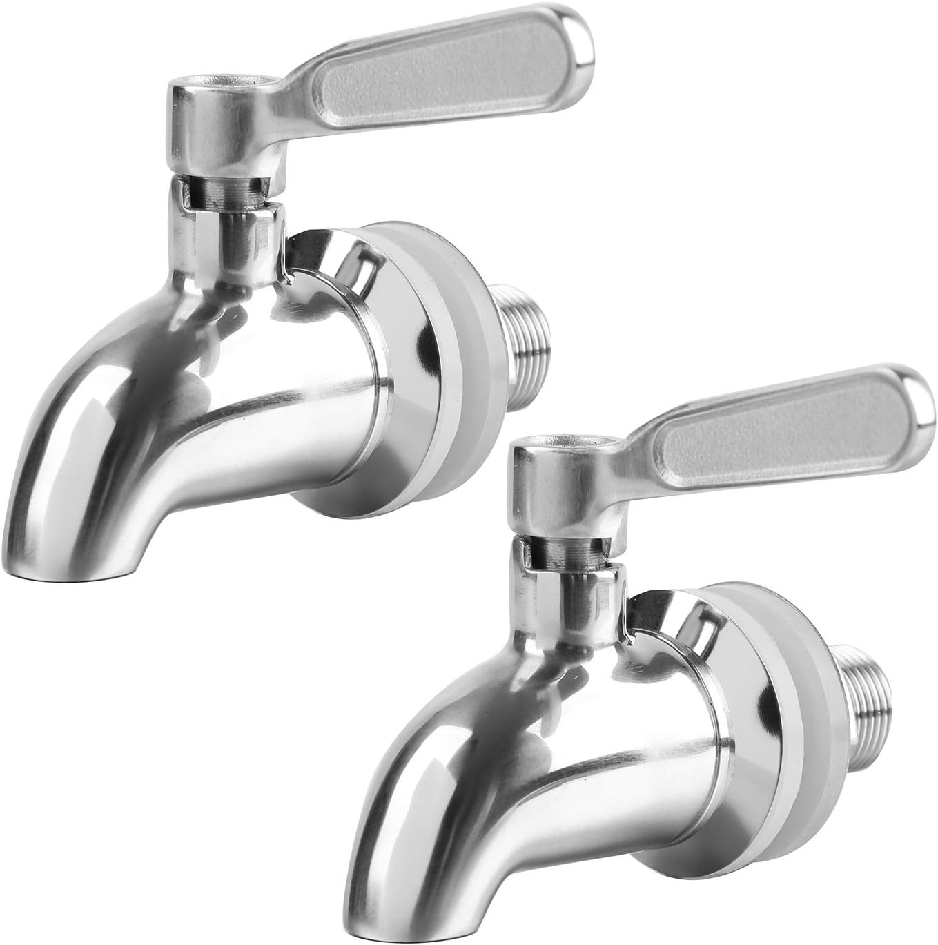 Stainless Steel Beverage Dispenser Replacement Spigot - 2 Pack