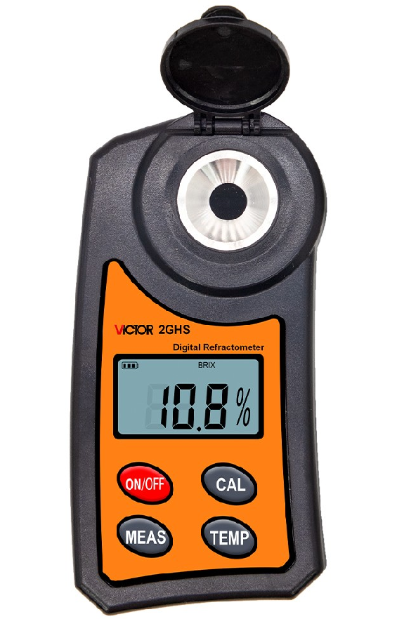 VICTOR 2GHS Sugar Meter 2GY Salinity Counting, Display Refractometer✦Kd
