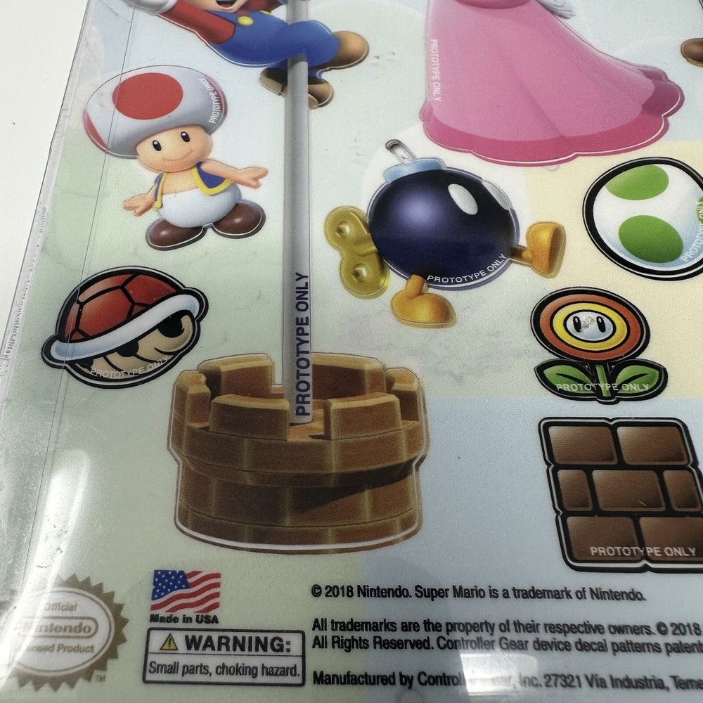 Controller Gear Super Mario Tech Decals Pack 17 Count GameStop Nintendo