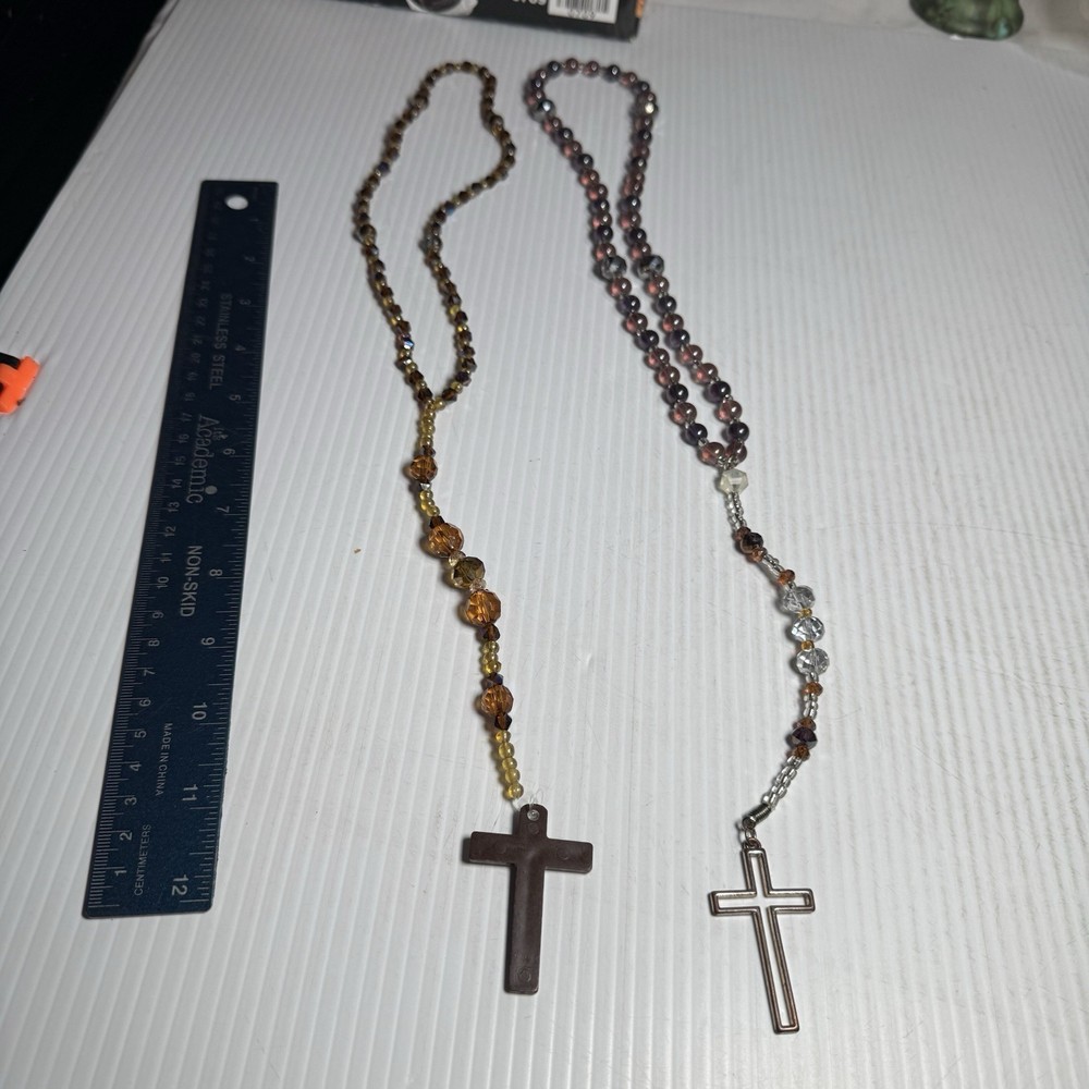 2pcs Hand Made Beaded Rosaries