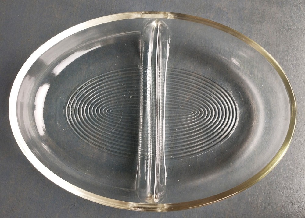 SILVERPLATE OVAL COVERED CASSEROLE W/ HANDLED LID & 2 PART GLASS INSERT