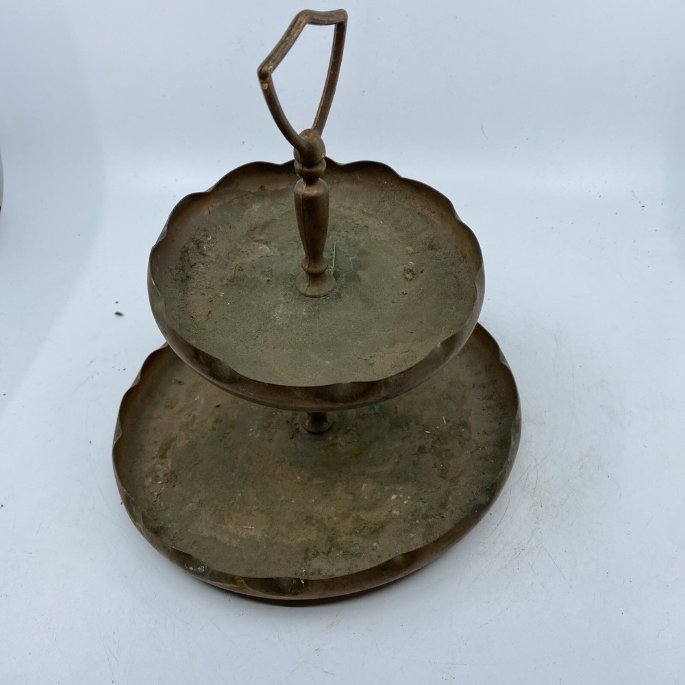 2 Tier Copper Cake Stand