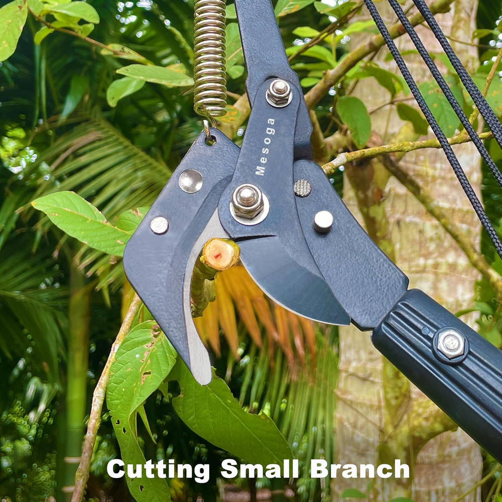 Extendable Tree Trimmer Pole Saw 4.9-13FT - Long Handle Pruning Shears