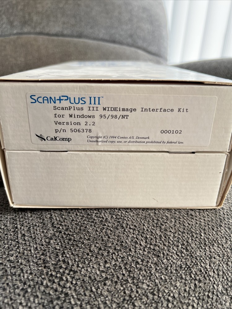 Vintage CalComp Scan Plus III Wide image Interface Kit 1/1 On eBay