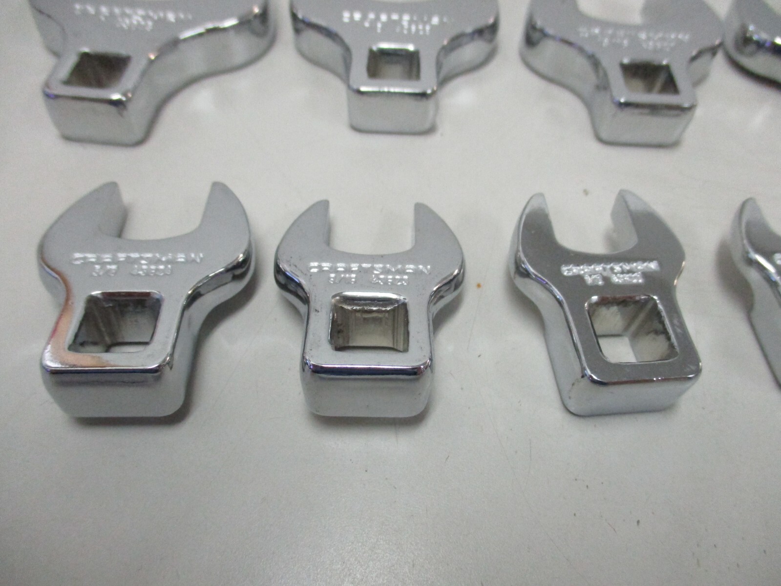 Craftsman 10pc 3/8 Drive SAE Crowfoot Wrench Set 3/8 thru 1"