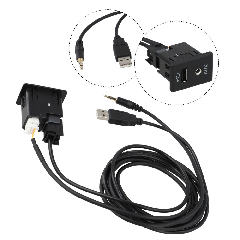 For Nissan 2013 2019 AUX Interface with USB Cable for Audio Connection