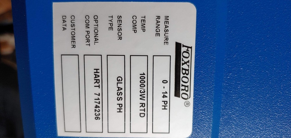 Foxboro 875PH-A2C-AC Communicator Series Intelligent PH/ORB Analyzer 0-14 PH