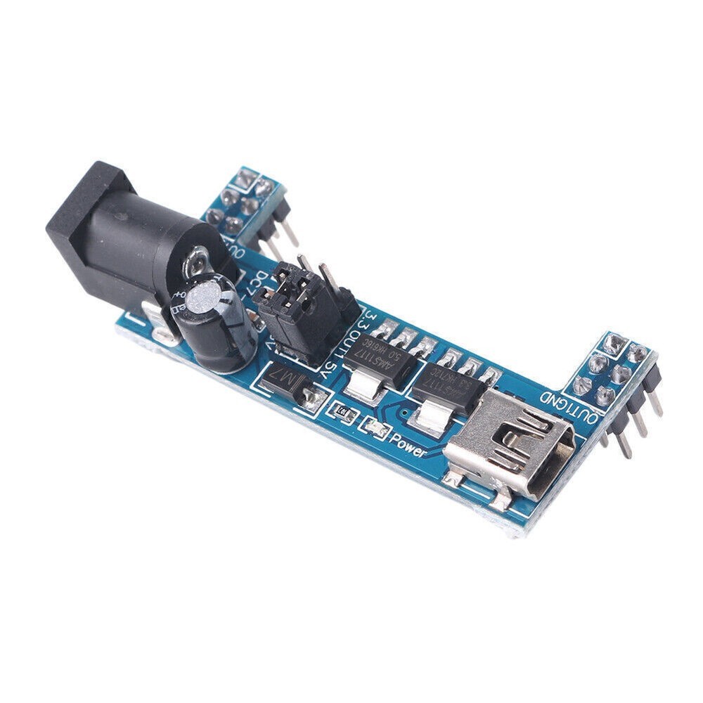 Mini USB MB102 Breadboard Power Supply Module 3.3V/5V Solderless