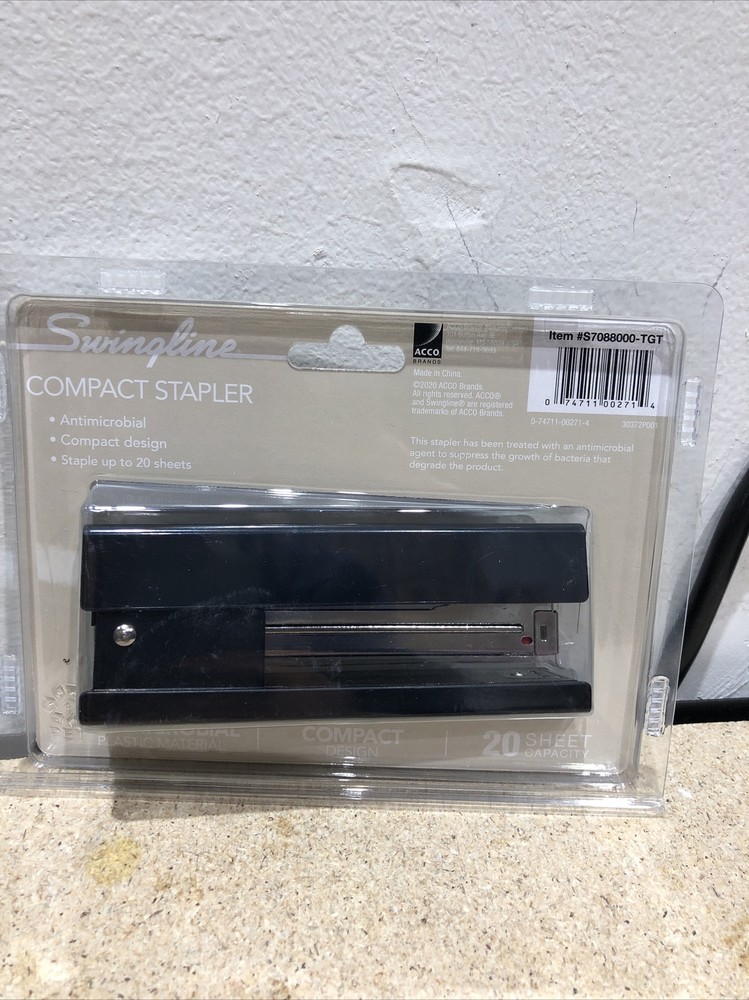 Swingling Stapler Half Strip Black Anti-Microbial Runway