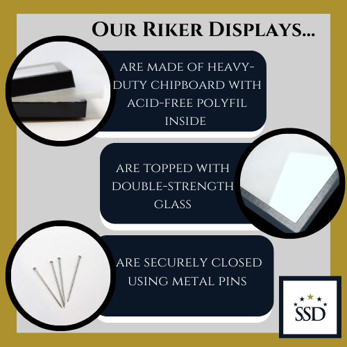12 x 16 x 3/4 Riker Display Case Box for Collectibles Jewelry Arrowheads & More