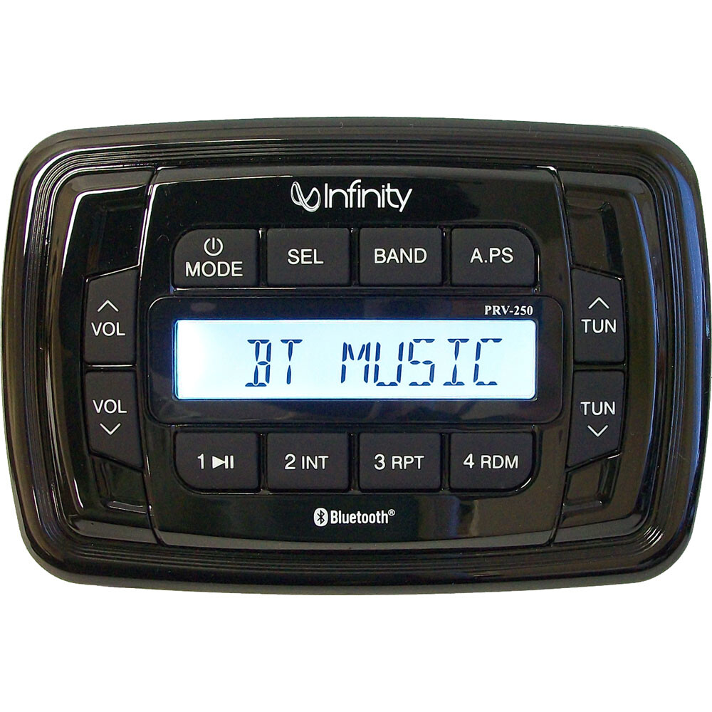 Infinity Speakers Infprv250 Marine Rectangular Cutout Faceplate Source Unit