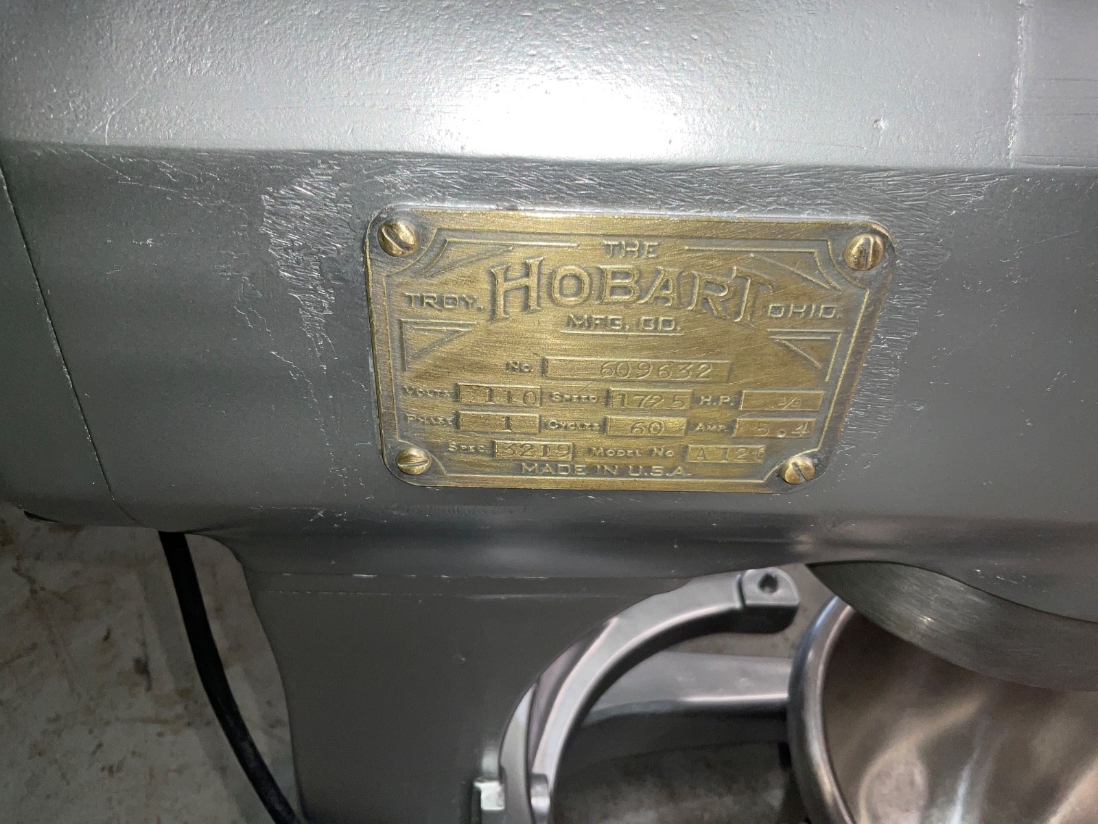 HOBART Commercial A120 Mixer 12-Quart Tabletop + Attachments 1886