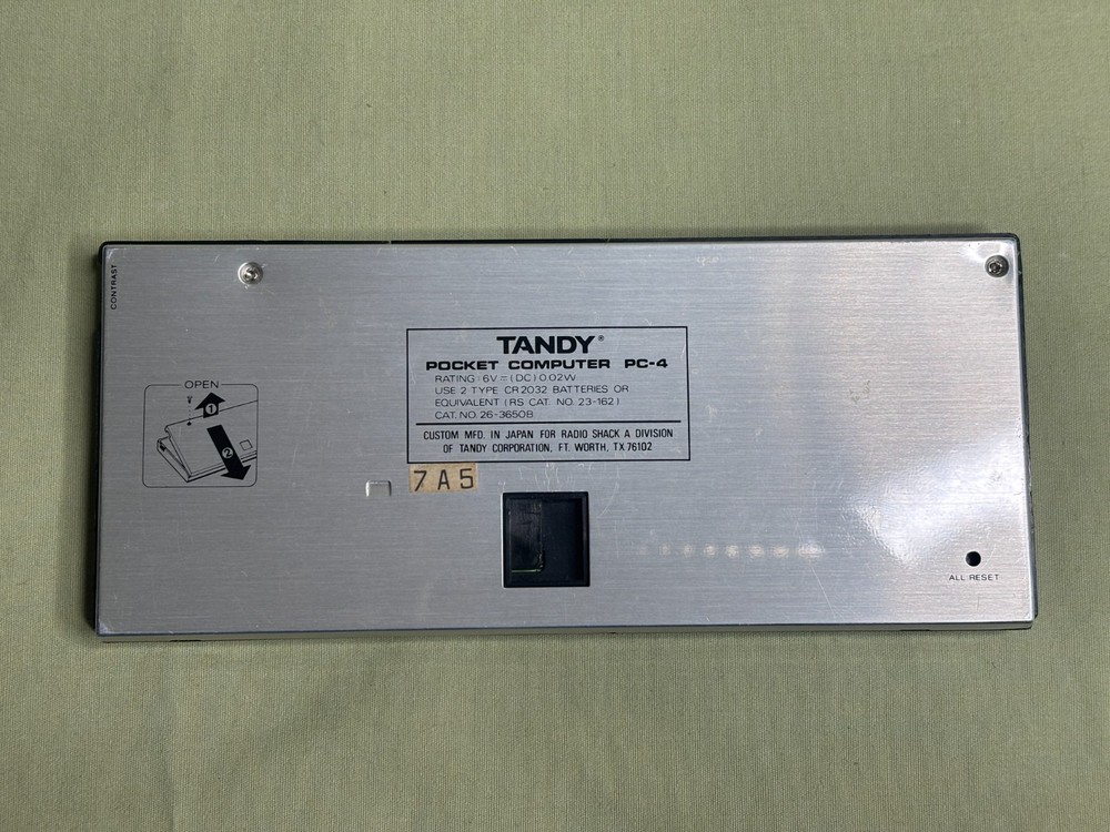 Tandy Radio Shack PC-4 Pocket Computer w/ Cassette Interface