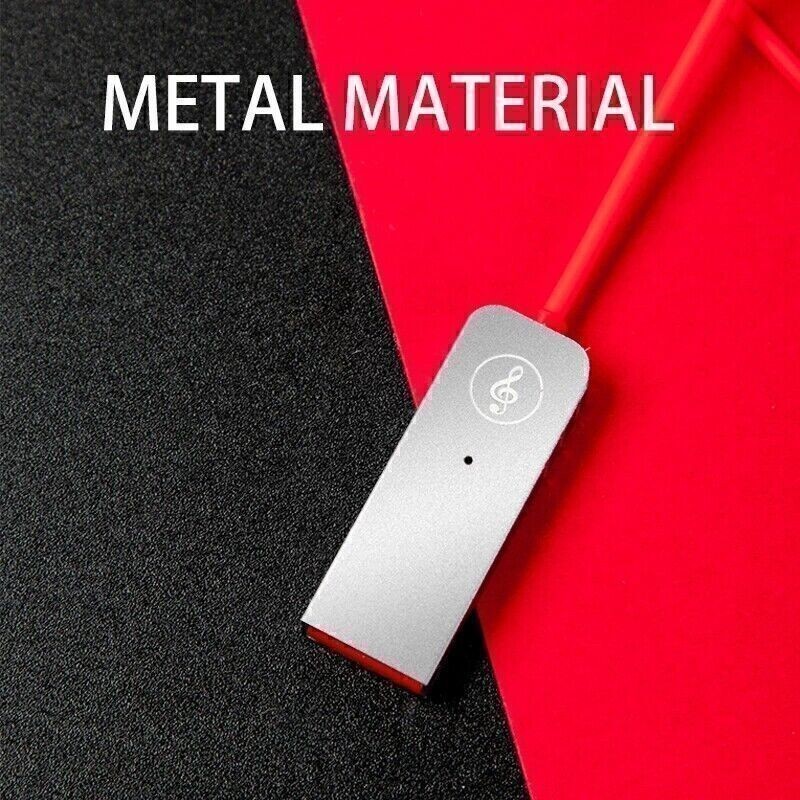 USB Bluetooth 5.0 Stereo Audio Receiver Car Aux 3.5mm Jack Adapter Dongle Cable