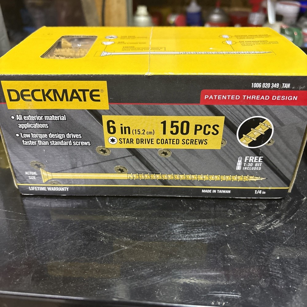 Deckmate 6 Inch Star Drive Coated Screws