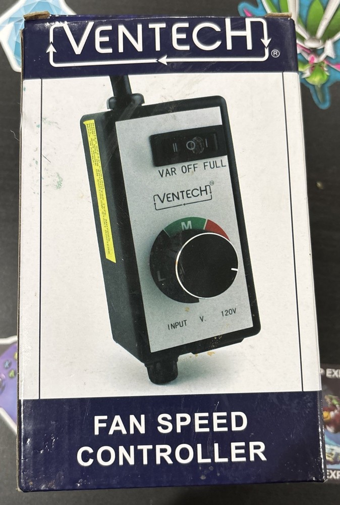 VenTech Variable Dial Router Fan Speed Controller HIGH/MED/LOW, VTSPD-CTRL