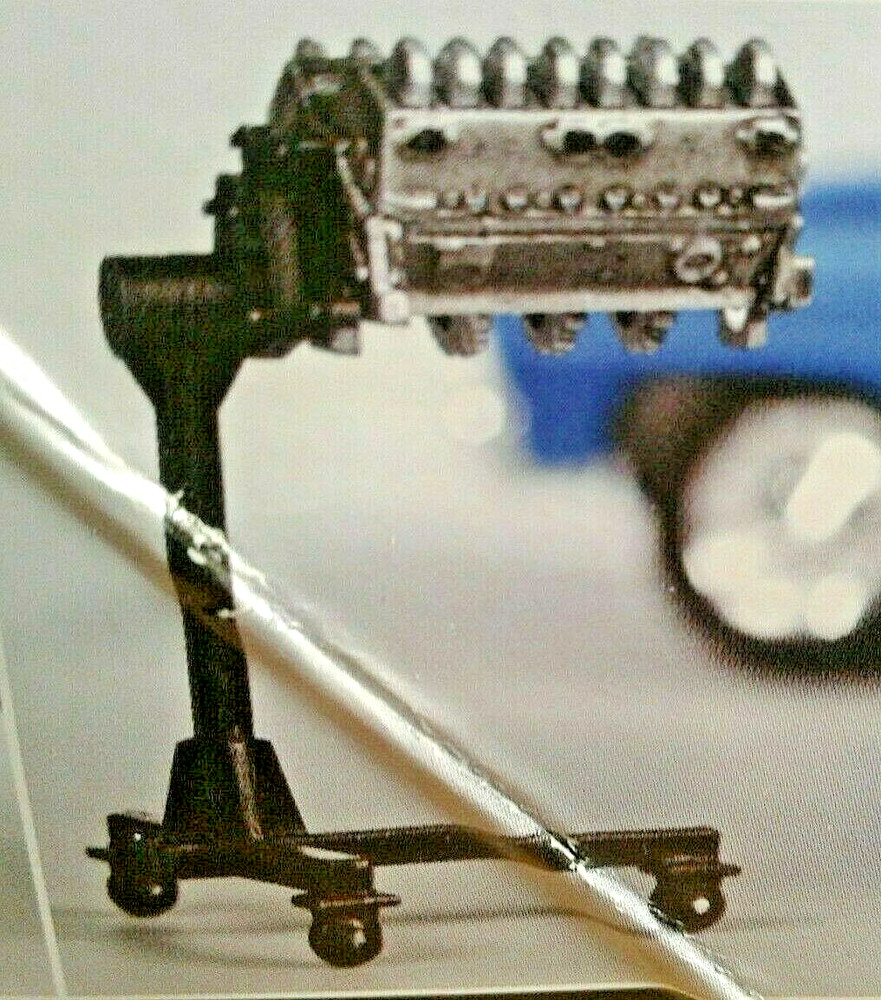 AMT '66 NOVA DISPLAY ENGINE STAND WITH ENGINE....PERFECT FOR DIORAMA
