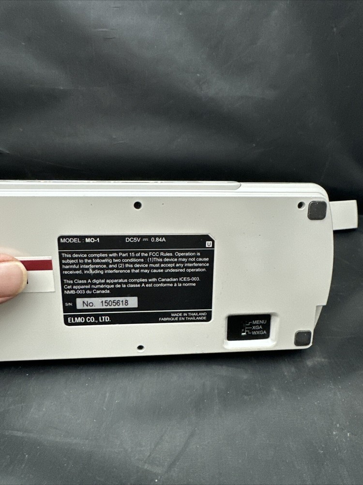 Elmo MO-1 Portable Visual Presenter USB/HDMI Digital Document Camera White