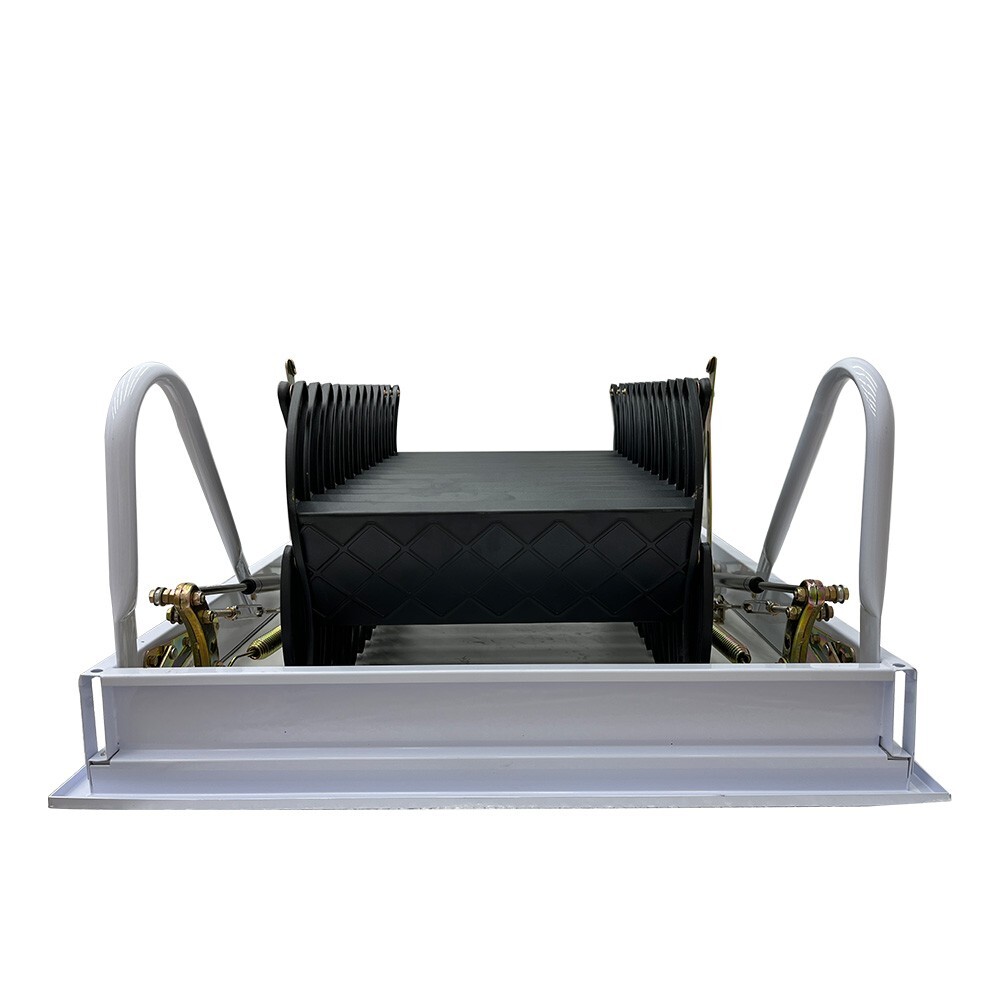 Ceiling Ladder Stairs 31.5x35.43in Frame PullDown Extension Folding Attic Ladder