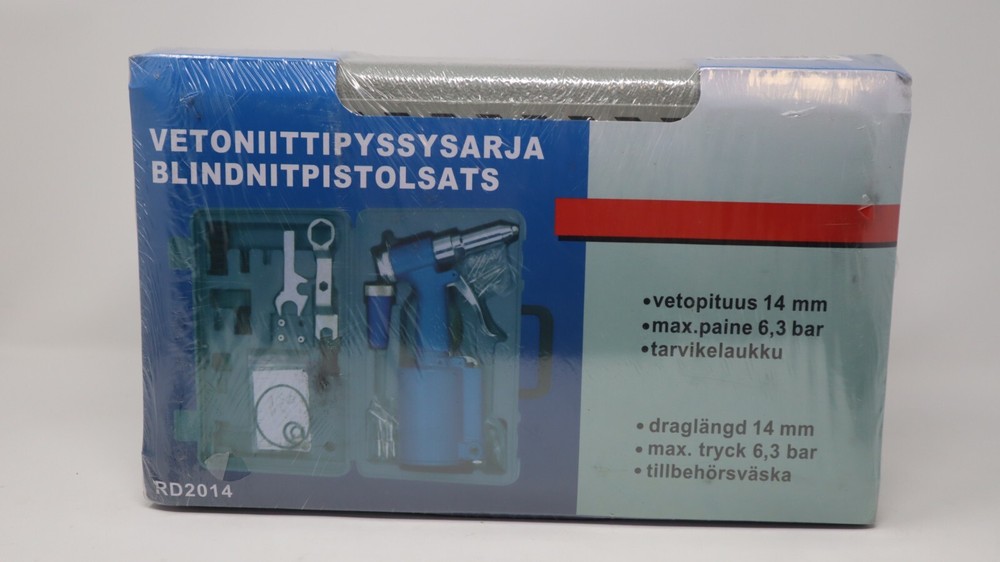 Pneumatic Air Hydraulic Pop Rivet Gun Riveter Riveting Tool w/Case