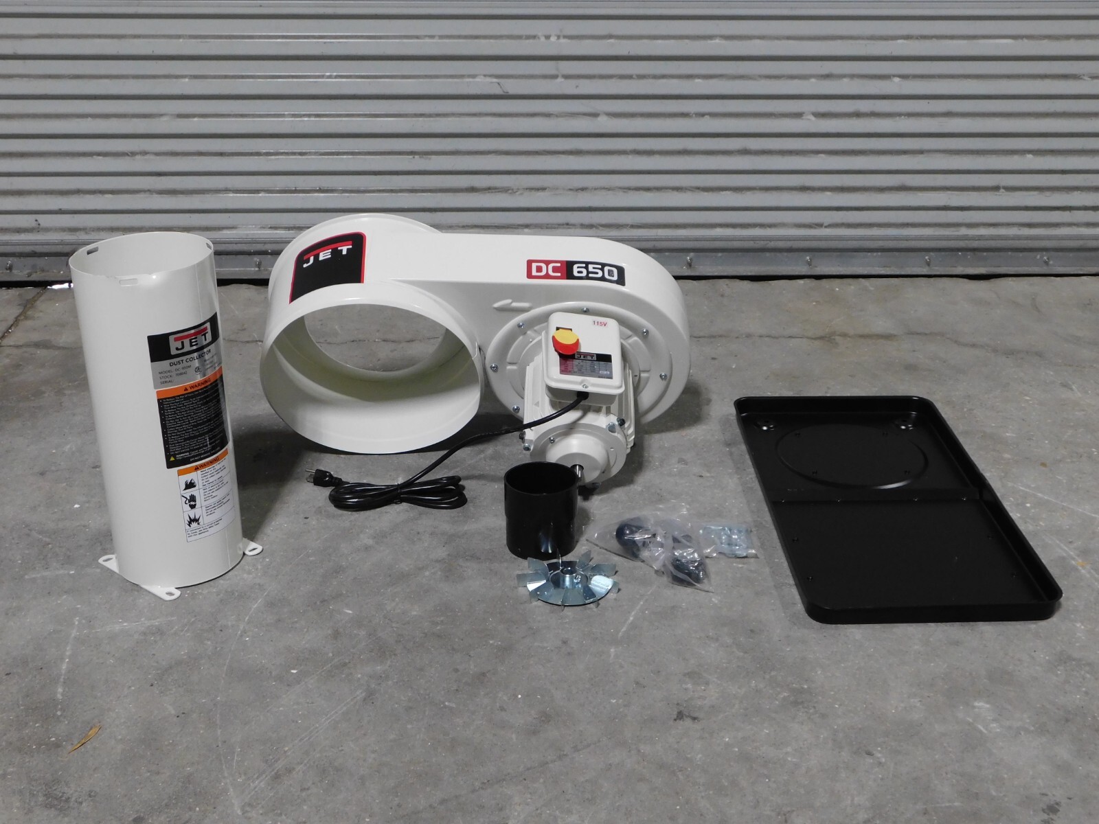 JET DC-650 Dust Collector (Machine Base Only) 1HP 115/230V 1PH  708642 DAMAGE