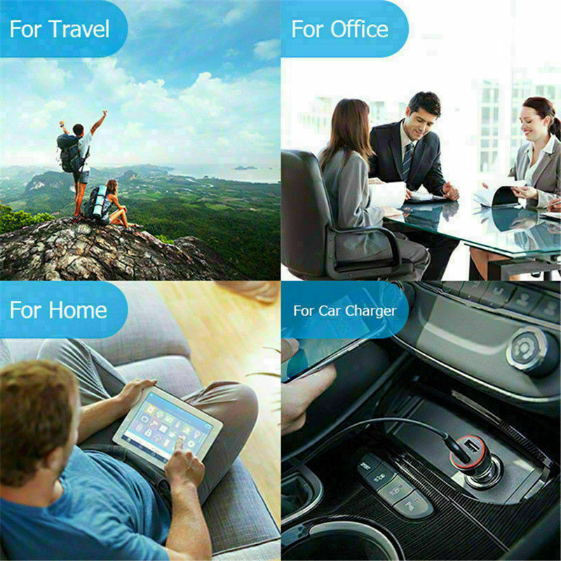 3-Pack Micro USB Fast Charger Data Sync Cable Cord Samsung LG HTC Android