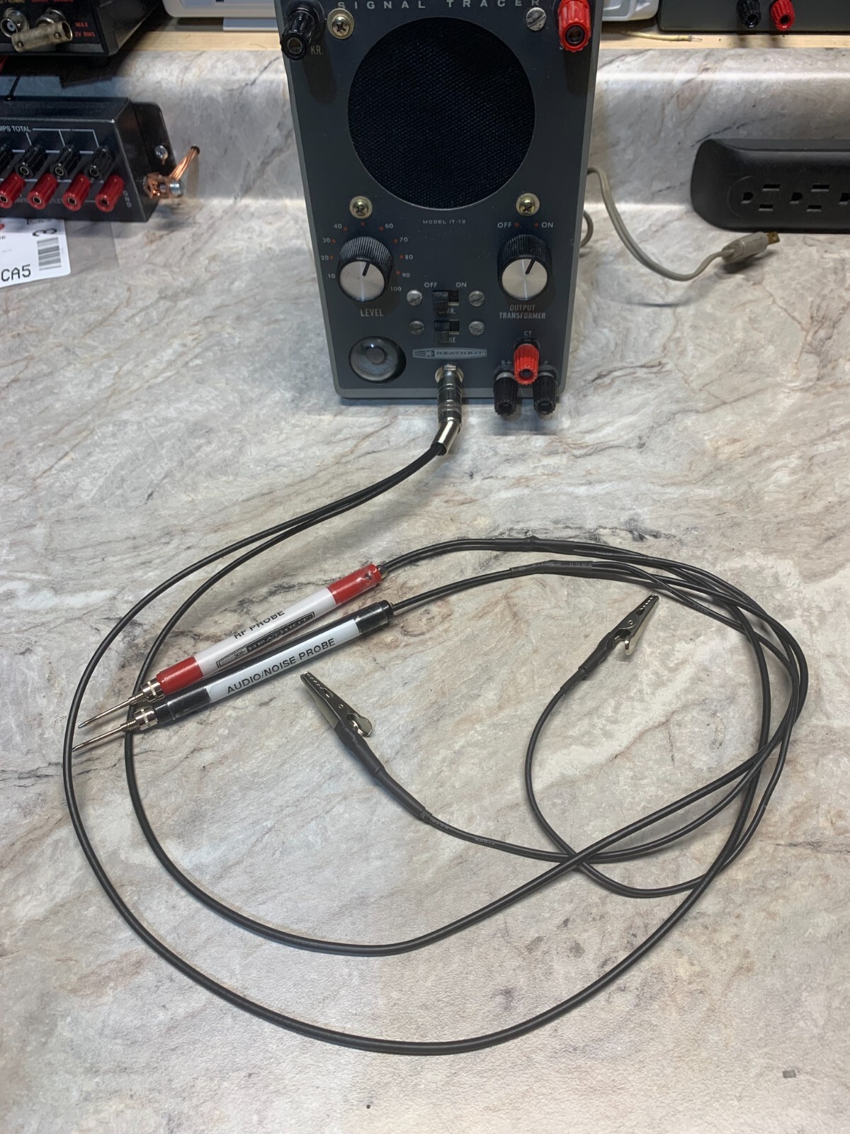 Heathkit Signal Tracer IT-12 T-4 Probe Kit. DIY KIT. 1/4" phono jack conversion