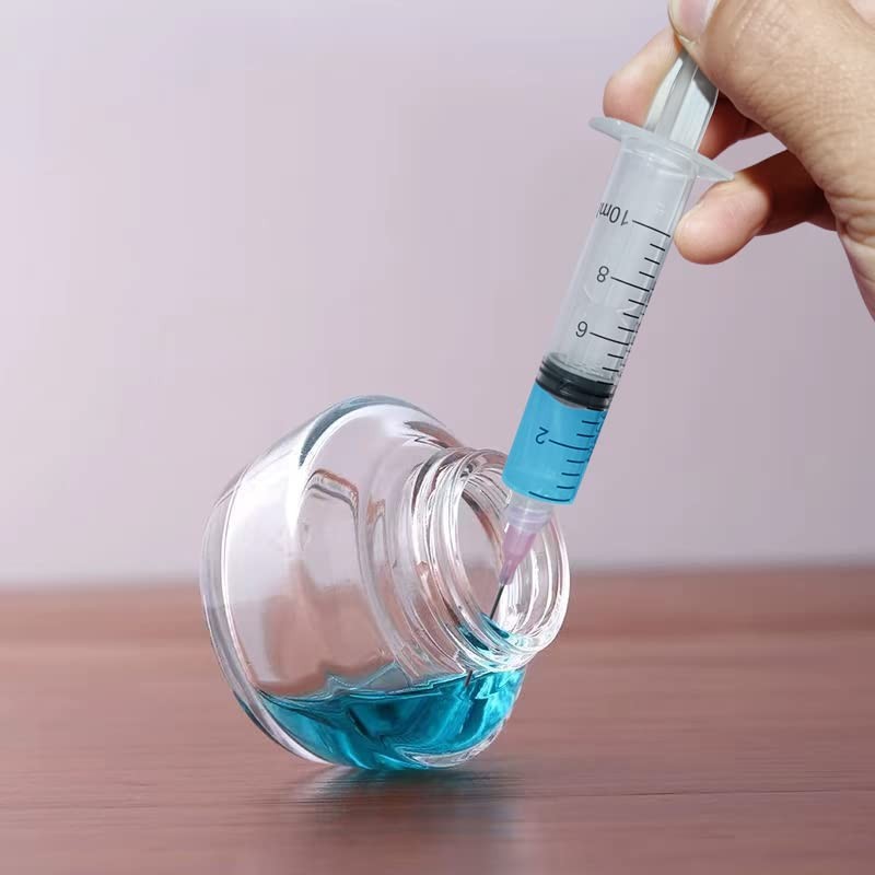 10ML/CC Ink Filling Syringe with Measurement and Blunt Needle Tip for 6pcs