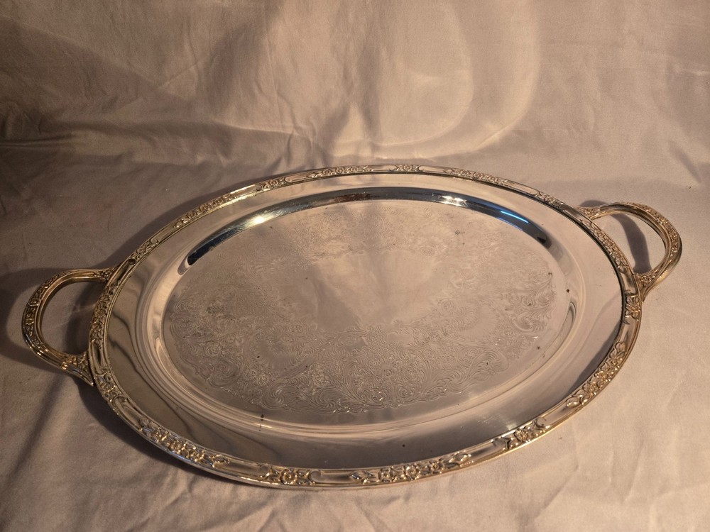 Authentic 1847 Rogers Bros “Remembrance” Silverplate Tea Set – 4 Pieces