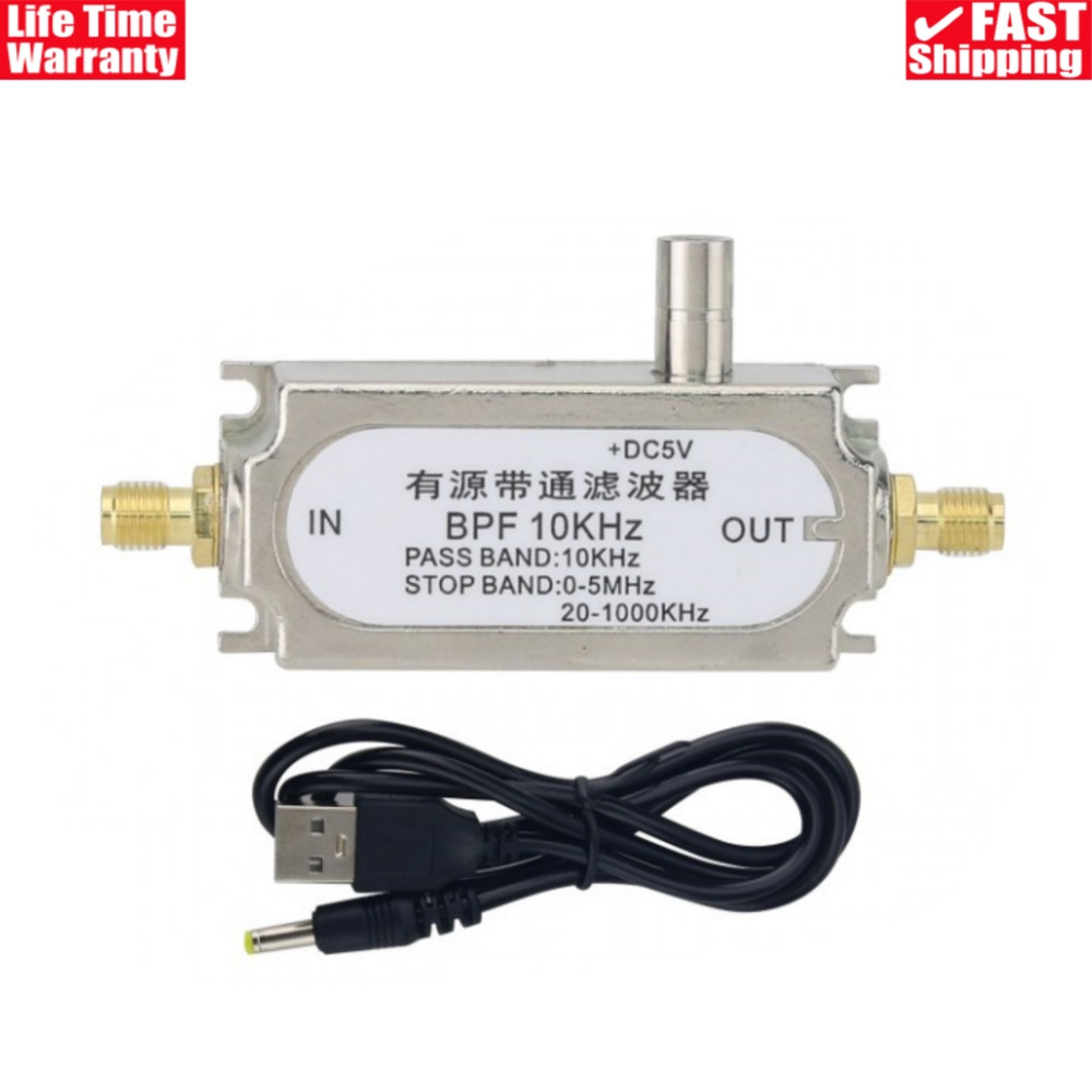 10KHz BPF Single Power Supply Active Bandpass Filter 45dB Suppression
