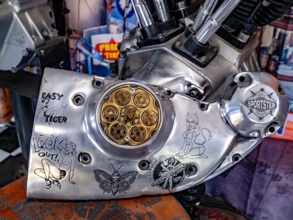 38 Special Early -2002 Sportster Solid Brass Points Timing Cover Harley Davidson