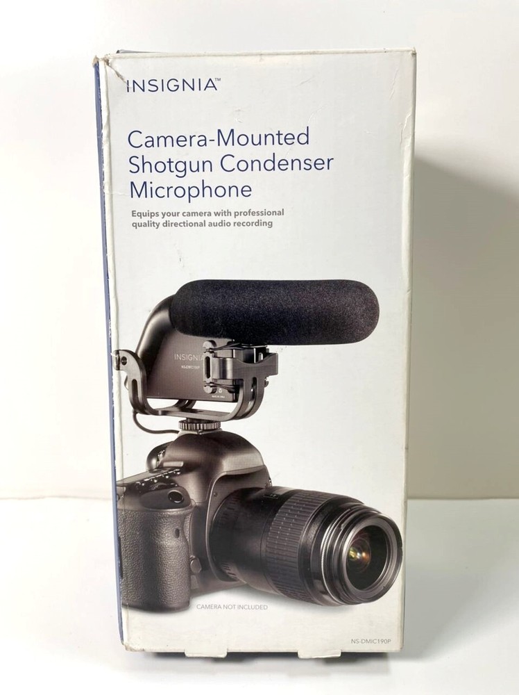 Camera-Mounted Shotgun Condenser Microphone - Black