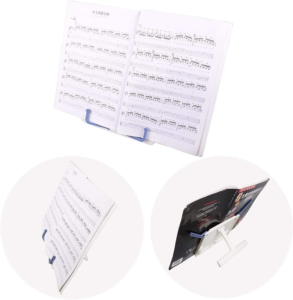 Folding Tabletop Music Stand: Portable ABS Adjustable Bookrest for Any Surface