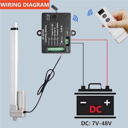 Forward Reverse Remote Switch,Linear Actuator 12V Remote Control 7V-48V DC