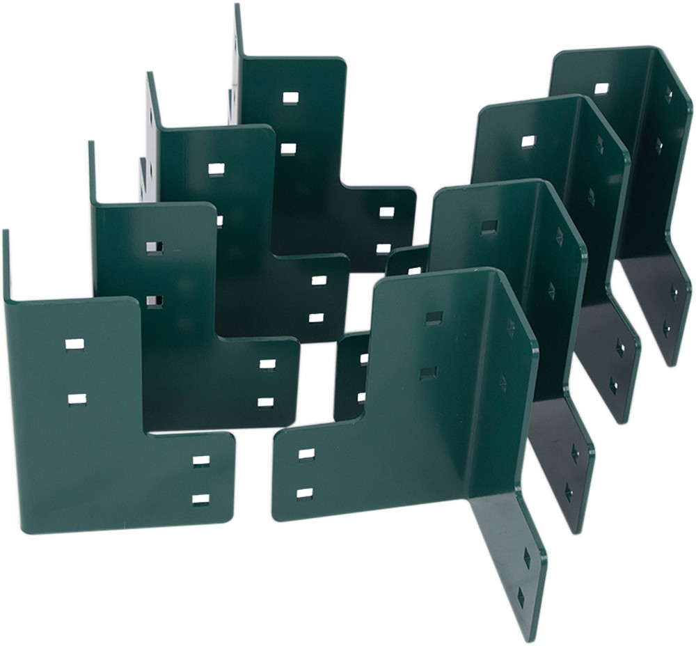 8pcs Workbench Corner Brackets Kit for DIY Workbench Project 4mm/5mm green/black